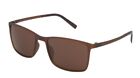 Męskie okulary przeciwsłoneczne Esprit ET40039 535 56mm brązowe matowe ultra lekkie pełne obwódki 