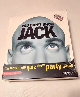 You Don't Know Jack Vintage Windows 95 PC Game - New, Sealed - Image 1 of 3