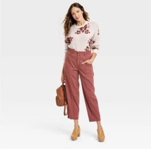 Suéter Pullover Knox Rose Manga Larga Tejido Floral Pequeño Cuello Redondo Talla XXL Nuevo - Imagen 1 de 9