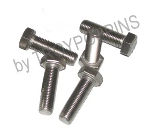 5-SS 3/8""-24 X 1-1/4"" HH PERNOS DE CABEZA HEXAGONAL TORNILLOS ROSCA FINA ACERO INOXIDABLE 18-8 - Imagen 1 de 1