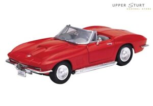 Corvette 1967 1:24 Scale Motor Max Red Diecast EXPERT PACKAGING