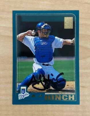 A.J. HINCH KANSAS CITY ROYALS SIGNED AUTOGRAPHED 2001 TOPPS CARD #T157 W/COA - Image 1 of 2
