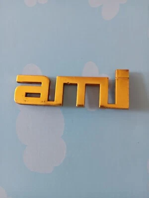 Citroen AMI Badge Emblem Logo Classic Car Gold Metal Boot Tailgate Hatch Trunk - Image 1 of 2