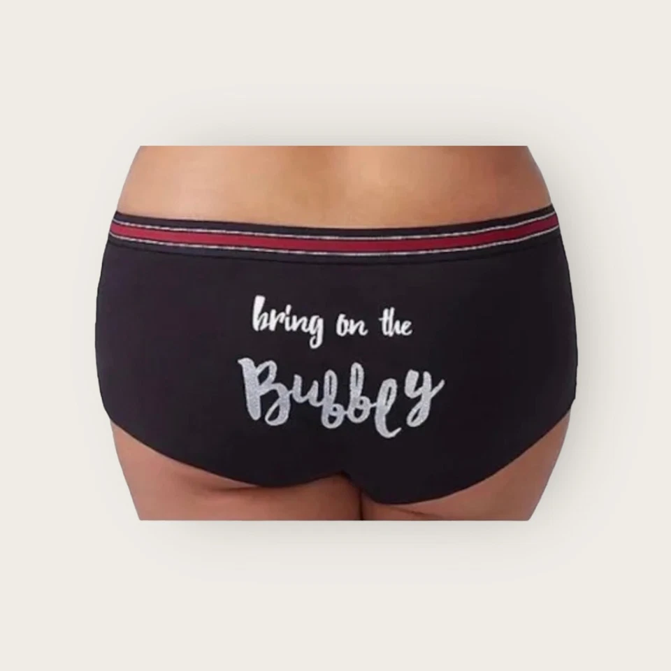 Lane Bryant Cacique Cotton Boyshort Panty 26/28 Glitter Champagne Bubbly (3356) - Image 1 of 1