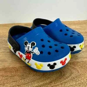 Crocs Mickey Mouse Disney Blue C4 Toddler Baby Shoes - Picture 1 of 10