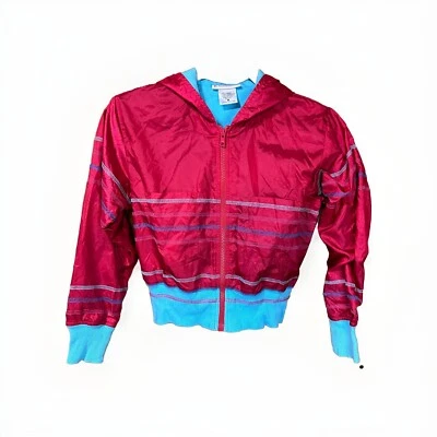 American Girl Ready For Fun Red Full Zip Lined Windbreaker Jacket | Girl’s M - Image 1 of 4