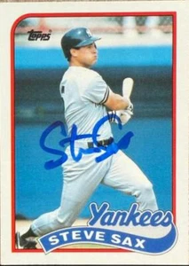 Steve Sax Autographed 1989 Topps Traded #111T - Picture 1 of 1