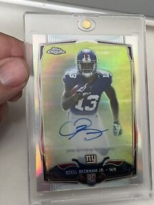 2014 Topps Chrome Odell Beckham REFRACTOR Auto /150 *ROOKIE*