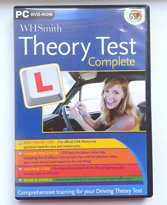 WHSmith Completo Prueba de Teoría de Conducción GSP Software de Entrenamiento DVD ROM para PC Foto 1 de 4