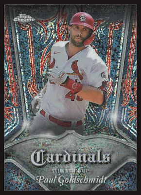 2022 Topps Chrome #P-12 Paul Goldschmidt Pinstriped - Image 1 of 2
