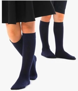 Hugh Ugoli Uniform Socks, Kids, Cotton, Navy, 3-4 Kids - Picture 1 of 4