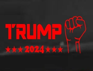 TRUMP 2024 Puño Republicano Presidente Demócrata Vinilo Calcomanía Ventana Coche Camión - Imagen 1 de 8