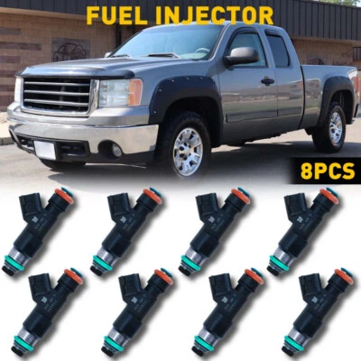 8pcs OE#12594512 Fuel Injector For 07-09 Chevrolet Express 1500 GMC Sierra Yukon - Image 1 of 4