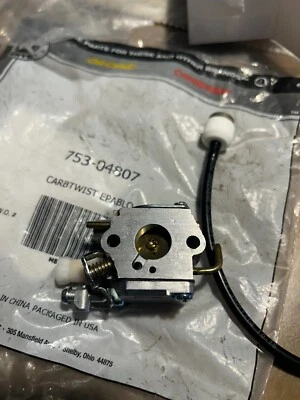 Новый подлинный оригинальный производитель Sears Crafstman карбюратор 753-04807 MTD Twist Star 41AS320G799 - Изображение 1 из 4