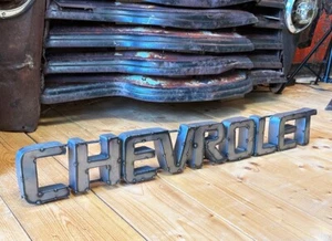 XXL CHEVROLET INSCRIPCIÓN PLACA CHEVY US CAR USA MAN CAVE US DINER DECORACIÓN XXL Che - Imagen 1 de 5