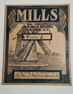 VTG JACK MILLS MUSIC PUBLISHERS. WINDMILL SHEET MUSIC COVER. MISC FOLDERS - Picture 1 of 3