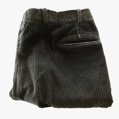 Berle Vintage Corduroy Pants Mens 36 Regular Black Measures 37 X 28 - Image 1 of 4
