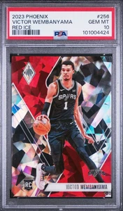 Panini Phoenix Victor Wembanyama Rookie Red Ice 2023-24 PSA 10 GEMA COMO NUEVO - Imagen 1 de 2