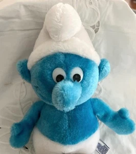 Peluche puffo alto 13" 1980 Wallace Berrie Peyo Made in Korea - Foto 1 di 7