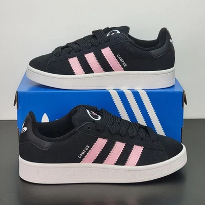 Adidas Campus 00s Para Mujer Talla 6.5 Zapatos Atléticos Negro Rosa Tenis Informales Foto 1 de 4