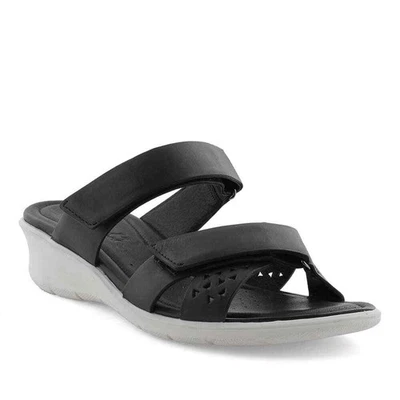 女士 ECCO Felicia 凉鞋黑色皮革 216623 01001 — 第 1/4 张图片