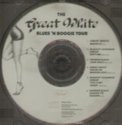 Great White Blues N Boogie Tour CD USA Capitol 1990 Promo Présentant Great White - Photo 1/1