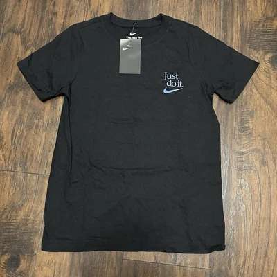 Camiseta para niños Nike Just Do It mediana no gana lo suficiente nueva con etiquetas negra Foto 1 de 4