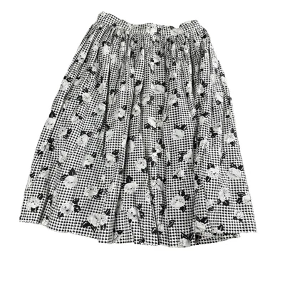 Falda Floral Retro Hecha a Mano Para Mujer Pequeña Boho Cottagecore Artística Inspirada De Colección Foto 1 de 4