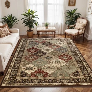 Indoor Area Rug, Traditional Floral Classic Floor Decor for Bedroom, Entryway... - Picture 1 of 7