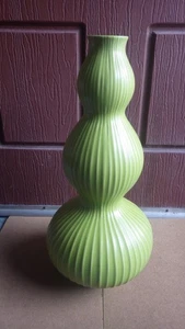 RIESIGE JONATHAN ADLER ERSTE SAMMLUNG TOPF AU PORTER DREIFACHER KÜRBIS KERAMIK VASE - Bild 1 von 7