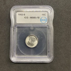 1952-S Roosevelt Dime MS66 FB ICG - Picture 1 of 3