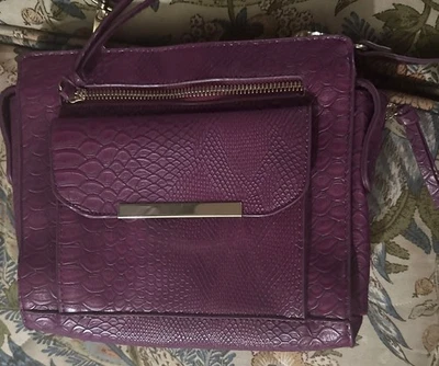 Just Fab Crossbody Purse, Faux Leather, Strap - Image 1 of 4