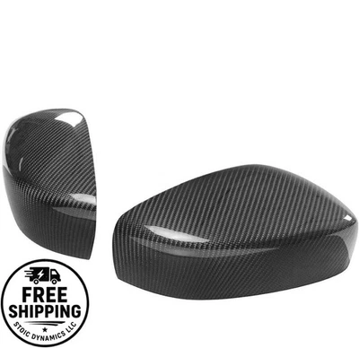 PAR DE TAPA DE ESPEJO RETROVISOR LATERAL ADICIONAL DE FIBRA DE CARBONO REAL PARA INFINITI G37 2009-2013 Foto 1 de 3