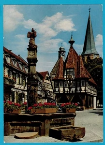 Ansichtskarte Michelstadt/Odenwald, Marktplatz, gelaufen 8.8.1964 - Bild 1 von 2
