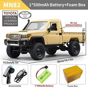 MN82 1:12 Full Scale RTR Car Toy 2.4G 4WD Off-Road Remote Control Car Truck Xmas - Picture 1 of 10