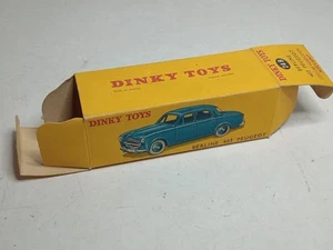 DINKY TOYS ANCIEN #24B TRES BELLE BOITE VIDE COMPLETE PEUGEOT 403 BERLINE li - Imagen 1 de 8