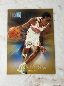 ALLEN IVERSON - 1997-98 SKYBOX PREMIUM BASKETBALL CARD #100 - Picture 1 of 2