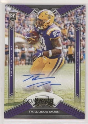 2020 Chronicles Draft Picks Playoff Signatures Thaddeus Moss #20 Rookie Auto RC - Image 1 of 2