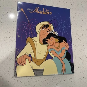 Vtg Disney Cartoon Aladdin & Jasime School Folder Impact International - Picture 1 of 2