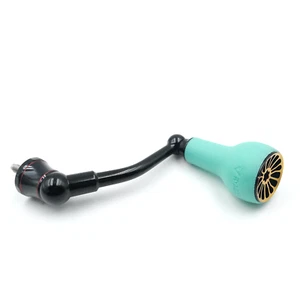 Spinngriff mit TPE blauem Knopf 27 mm für Shimano Stradic FL FM Stella Vanford - Bild 1 von 6
