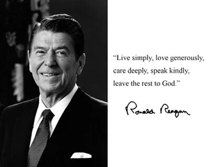 President Ronald Reagan Quote Christianity 8 x 10 Photo Picture Photograph - Picture 1 of 1