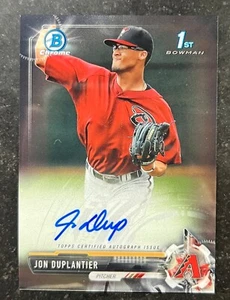 2017 Bowman Chrome Prospect Autographs Jon Duplantier - Picture 1 of 2