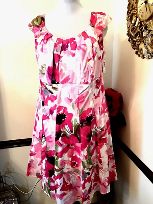 Vestido sin mangas floral Directions nuevo con etiquetas - Para mujer talla 16W algodón ajustado y acampanado Foto 1 de 4