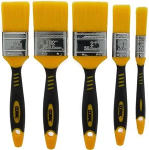 Coral 5Pcs Paint Brush Set Zero Loss for Smooth Finish & No Bristle - Picture 1 of 4