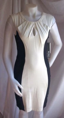 Women's XOXO Jersey Knit Dress-Fitted-9/10-NWT-Black & White-Form Fitting - Image 1 of 4