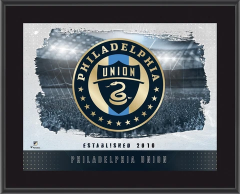 Philadelphia Union 10.5" x 13" Sublimated Horizontal Team Logo Plaque Cover