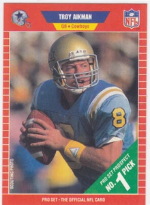 Troy Aikman 1989 Pro Set Rookie #490 RC Dallas Cowboys UCLA HOF - Picture 1 of 1