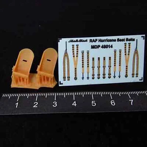 Asientos Hurricane + calcomanías 3D (impresas en 3D) escala 1:48 para kits de modelos de aviones - Imagen 1 de 7