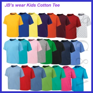JB's Kids Classic Fit 100% Cotton Comfort Tee Shirt UPF 50+ Jersey Knit Fabric - Picture 1 of 52