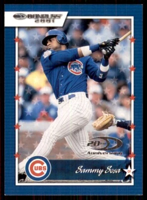 2001 Donruss #23 Sammy Sosa Chicago Cubs - Image 1 of 2